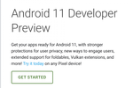 Android 11 developer preview