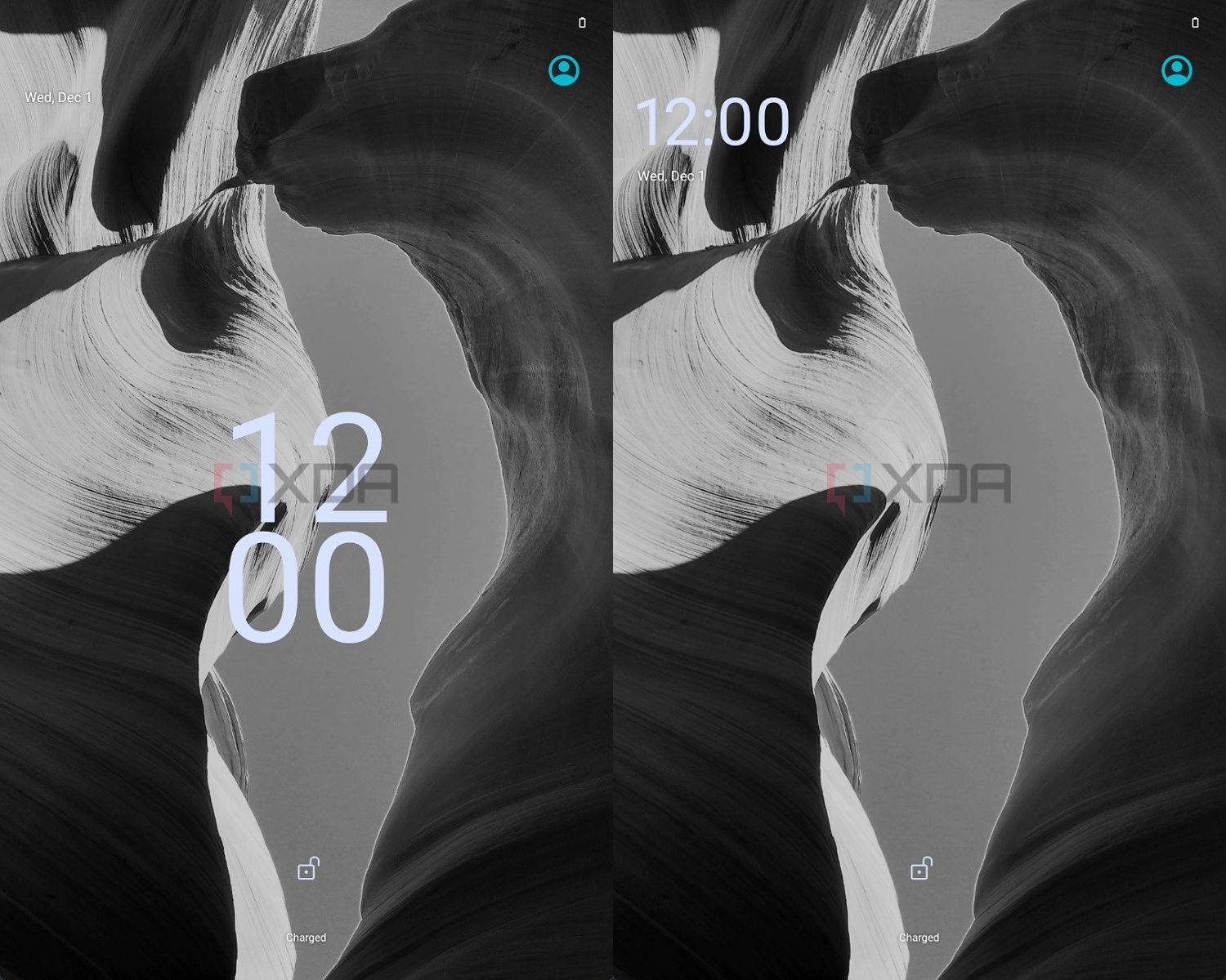 android-13-ecran-verrouillage-holorge-position