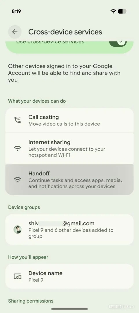 Android Handoff 02