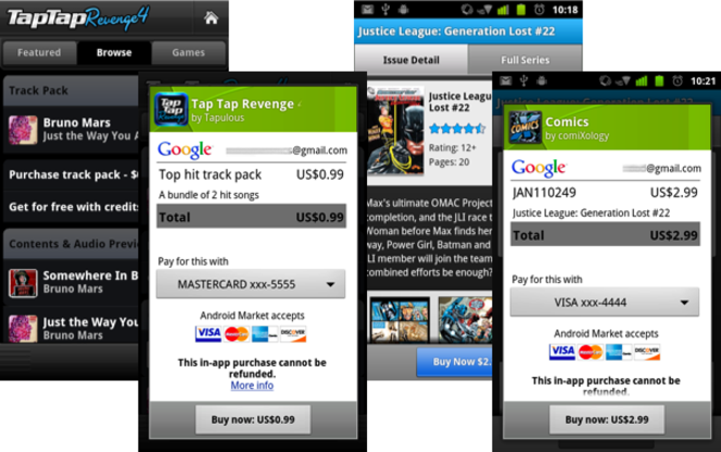 Android Market inapp exemple