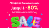 Jusqu'à -80% pour le 15ème anniversaire d'AliExpress !