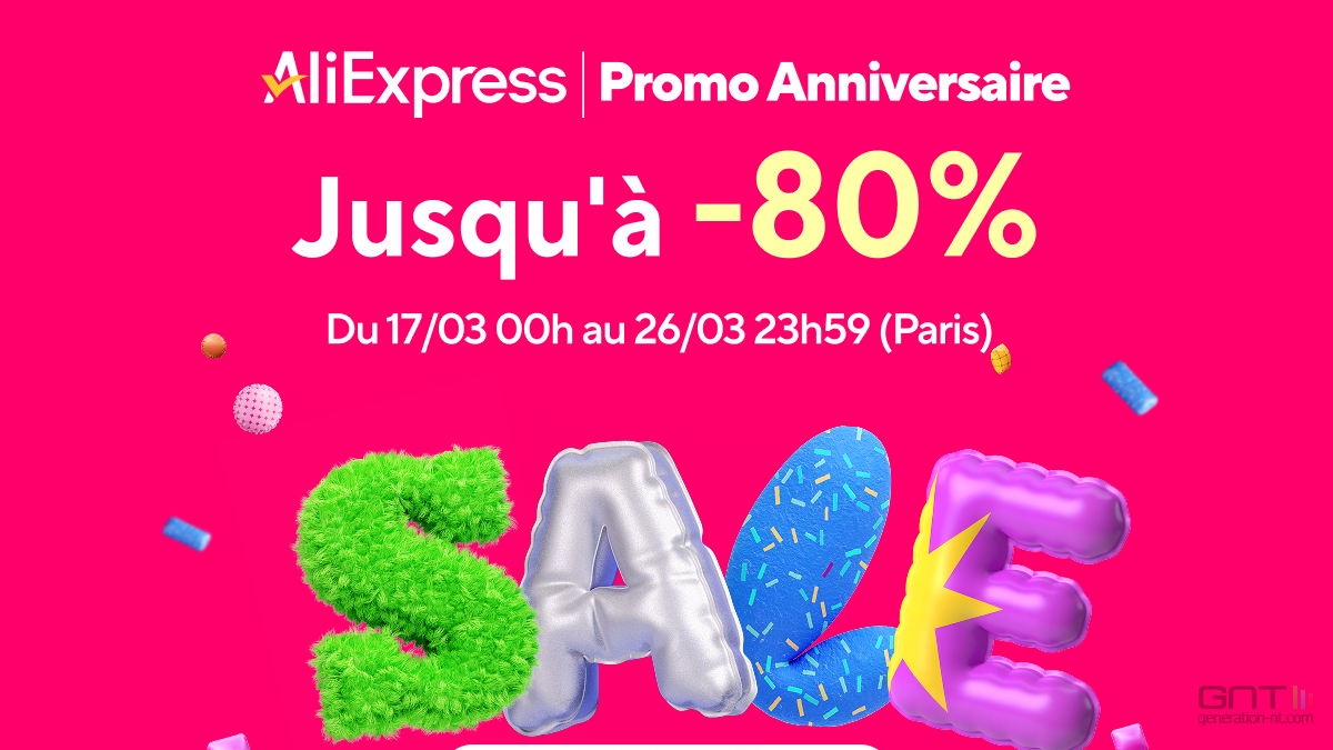 Jusqu'à -80% pour le 15ème anniversaire d'AliExpress !