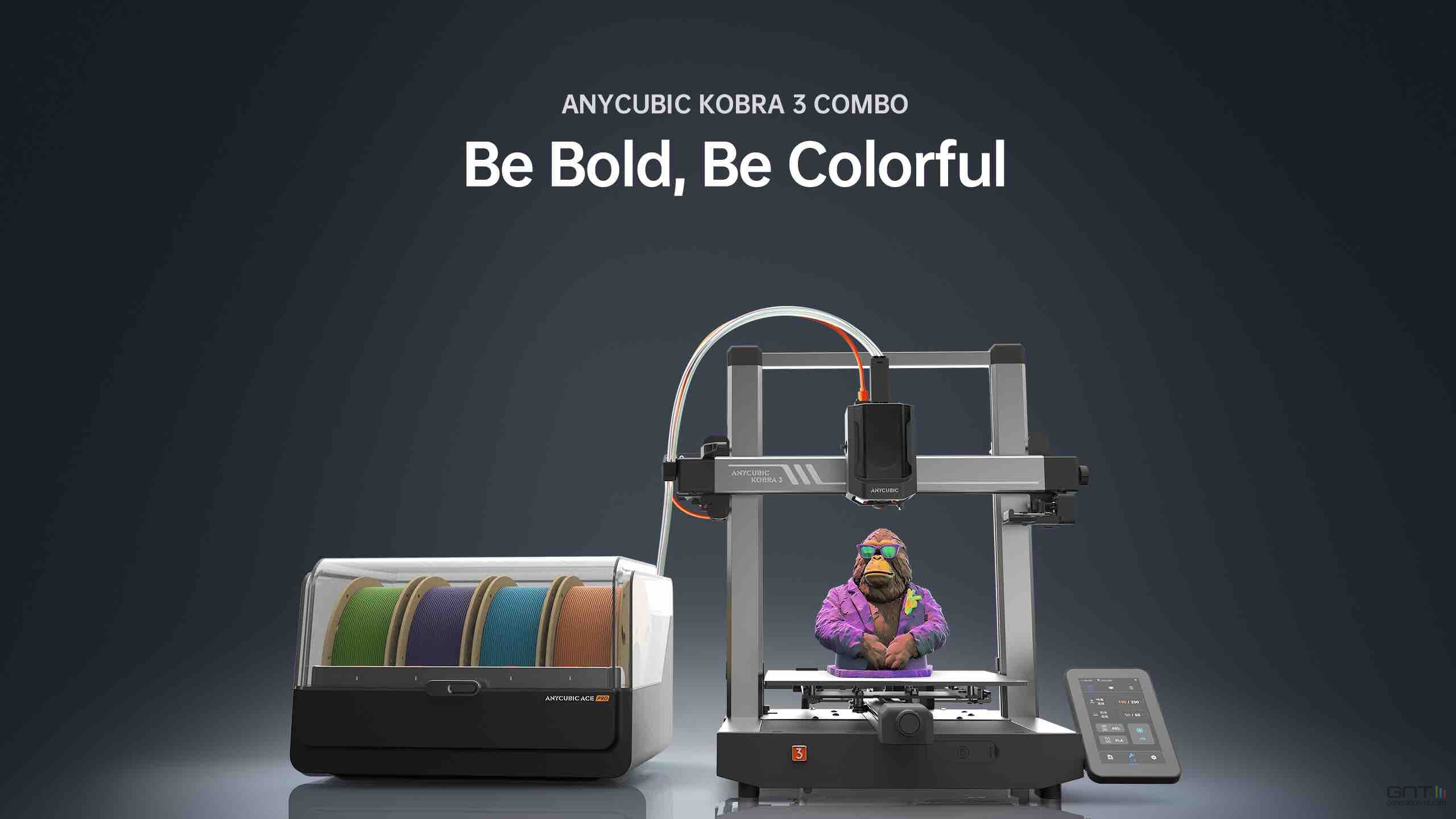 Bons plans imprimantes 3D : Creality K1 Max à 699¬, Anycubic Kobra 3 Combo à 379¬...