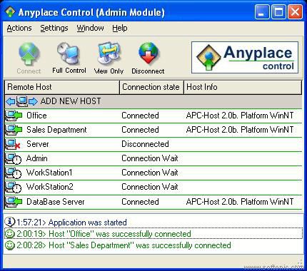 Anyplace Control screen 1