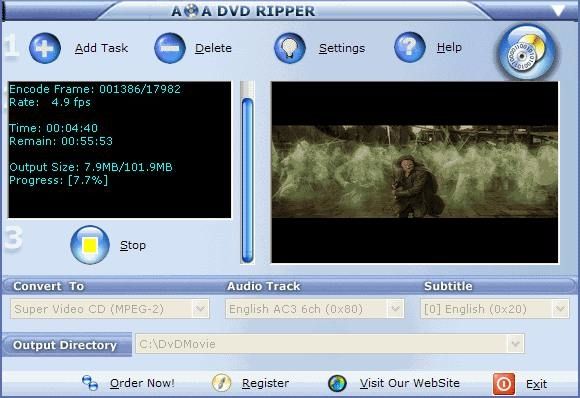 AoA DVD Ripper screen 2