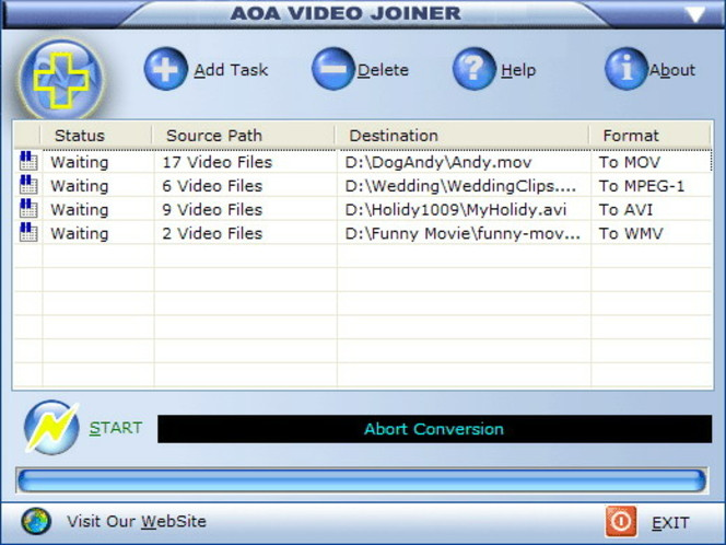AoA Video Joiner screen 3