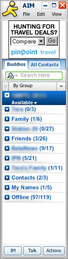 AIM : le client de messagerie
