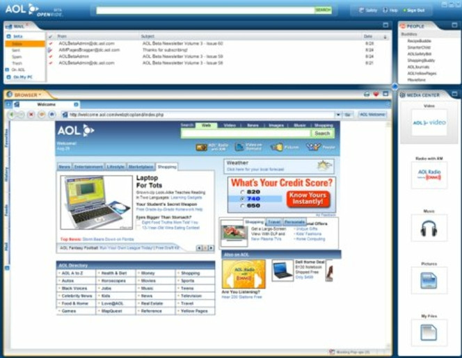 AOL OpenRide screenshot