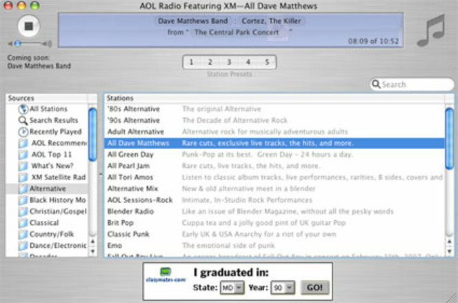 AOL Radio pour Macintosh (425x281)