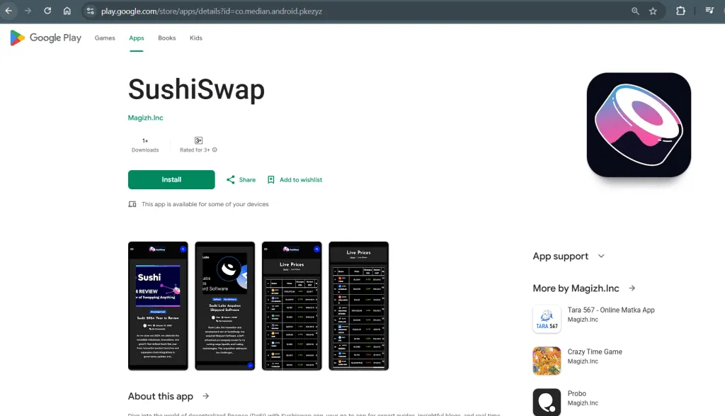 app-android-malveillante-usurpation-sushiswap