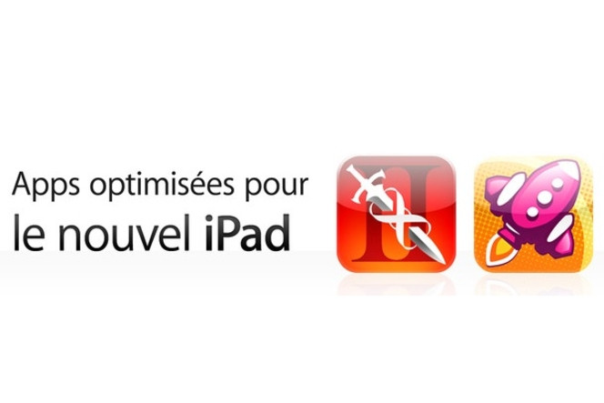 App Store nouvel iPad