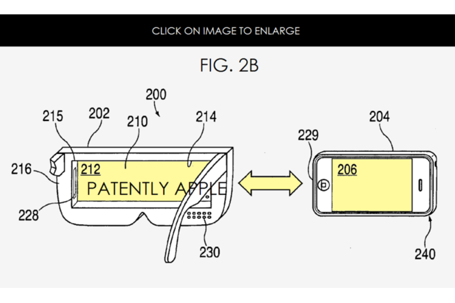 Apple brevet lunettes video