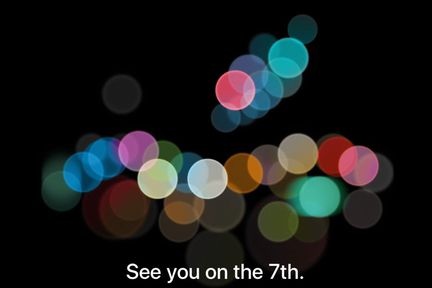 Apple iphone 7 invitation
