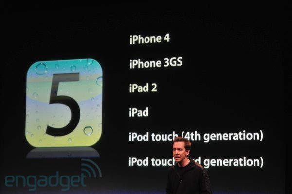 Apple keynote iOS 5 dispo