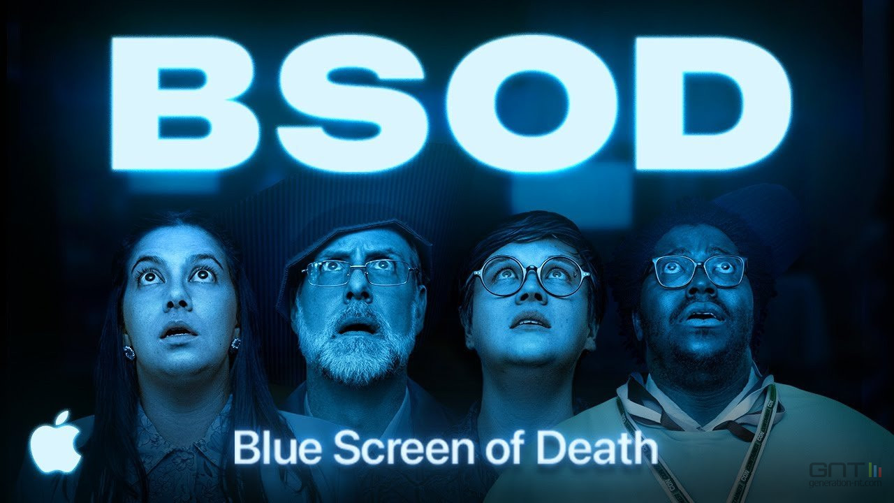 Apple se moque de l'écran bleu de Windows dans sa nouvelle publicité corrosive.