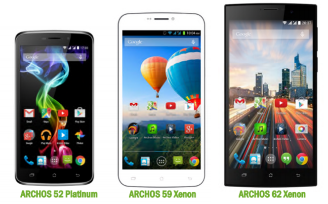 Archos smartphones MWC 2015