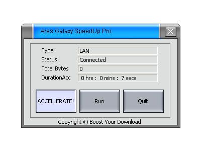 Ares Galaxy SpeedUp