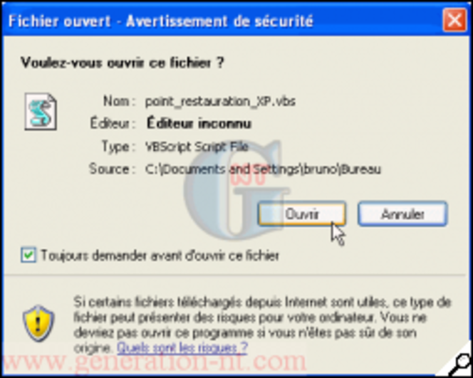 Article n° 135 - Créer un point de restauration du système en un clic - 3 (250*200)