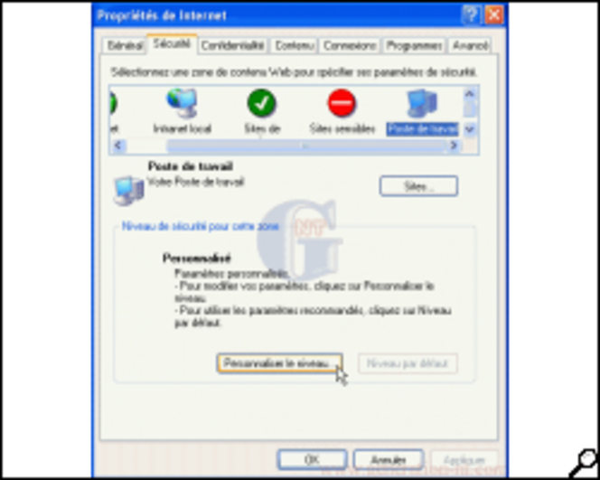 Article n° 142 - Afficher la zone de sécurité Web: Poste de travail - 4 (250*200)