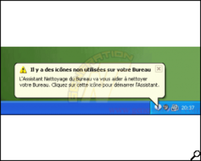 Article n° 180 - Comment désactiver l'assistant Nettoyage du Bureau - 01 (250*200)