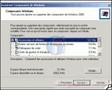 Supprimer des composants optionnels sous Windows 2000