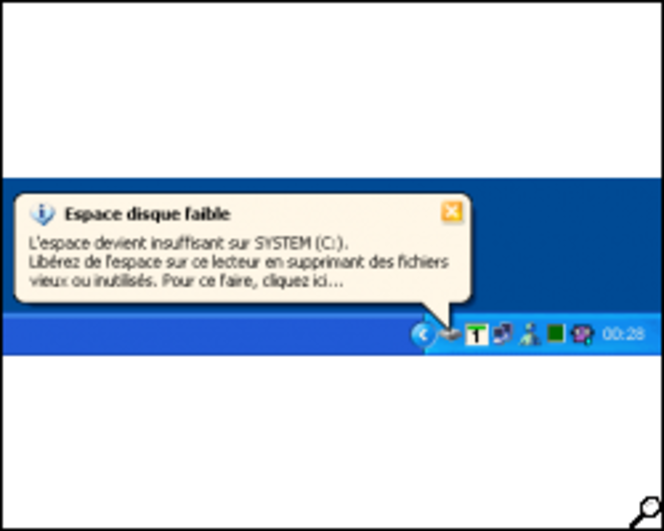 Article n° 35 - Désactivez le message d'avertissement d'espace disque faible (Win XP) - 1 (250*200)
