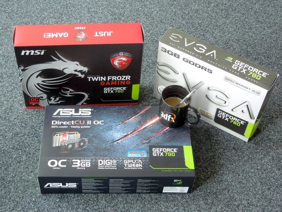 Asus EVGA MSI GeForce GTX 760