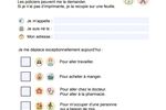 Attestation déplacement français simplifié