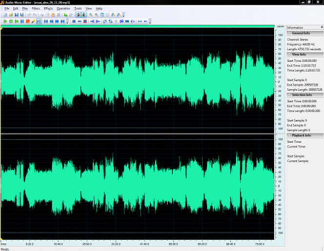 Audio Music Editor screen2