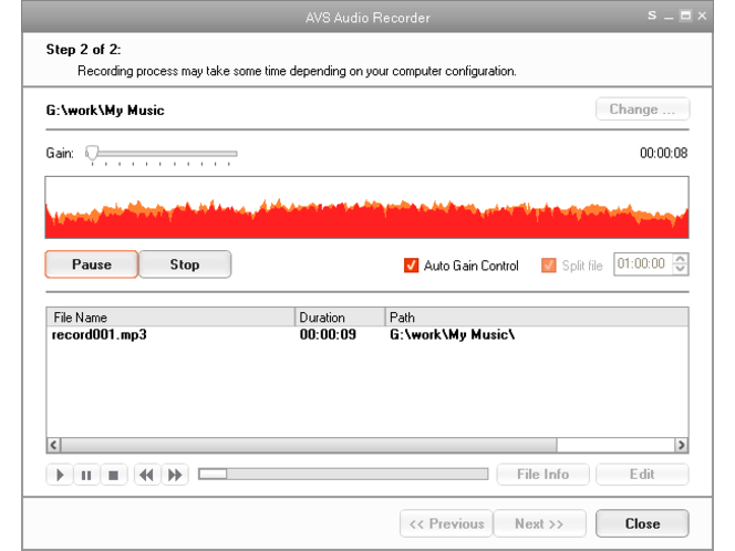 Audio recorder