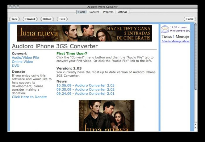 Audioro iPhone Converter screen2
