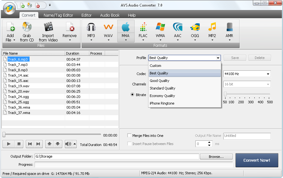 AVS  Audio Converter screen1