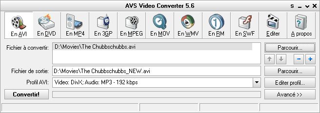 AVS Video Converter Interface 2