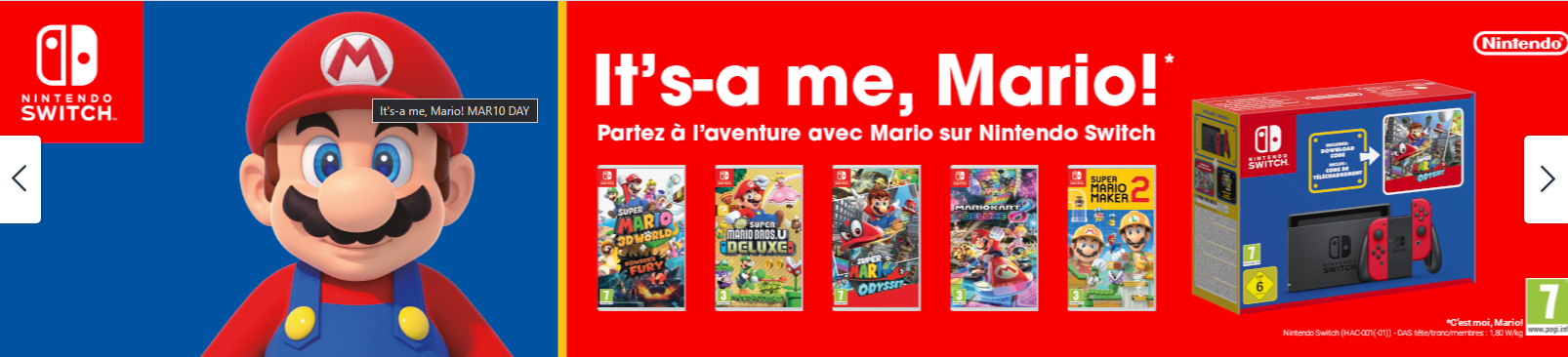 banniere cdiscount opÃ© mario