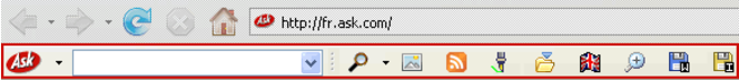 Barre doutils Ask pour Firefox 2.0.2 (580x63)