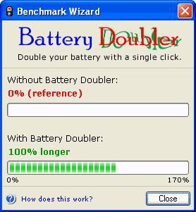 Battery Doubler screen 2