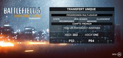 Battlefield 4 - transfert