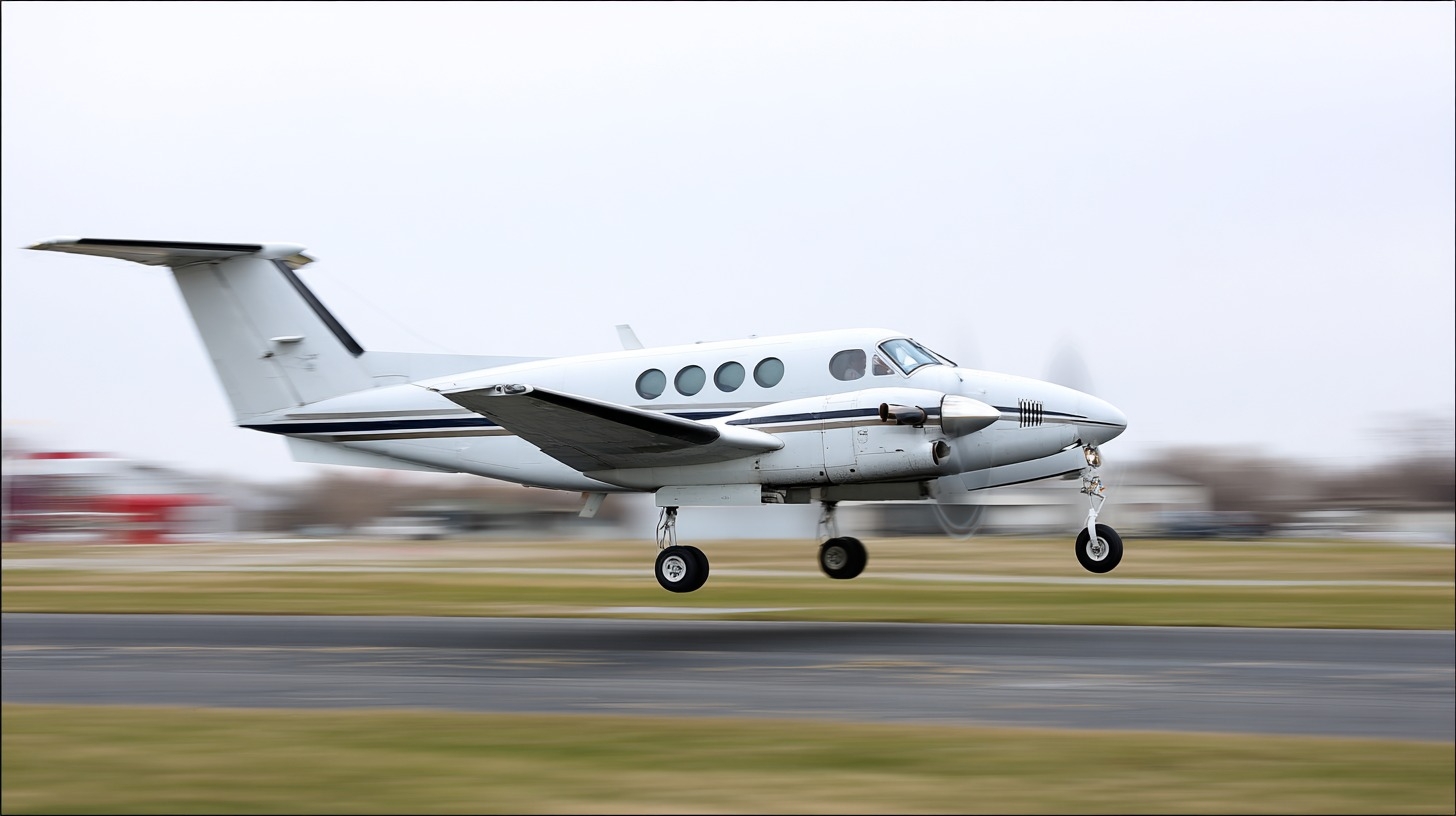 Beechcraft King Air atterrissage