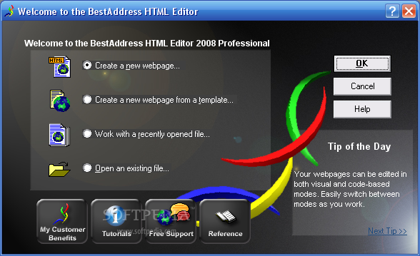 BestAddress HTML Editor Professional screen1