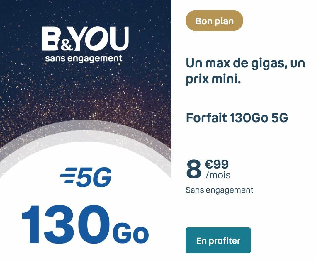 B&YOU 130 Go 5G