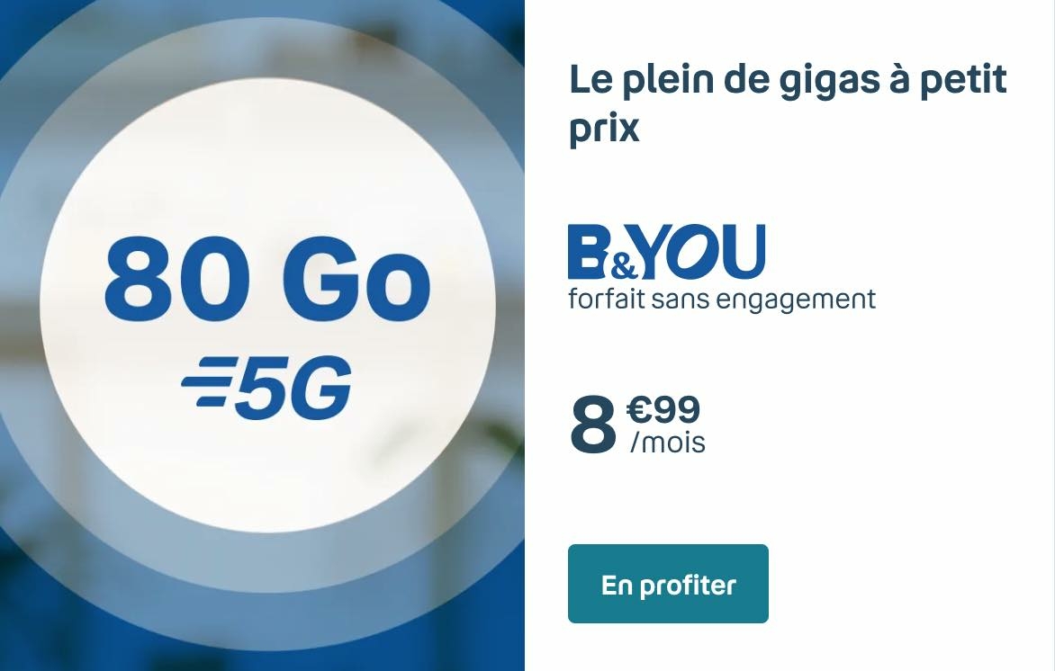 B&You 80 Go 5G