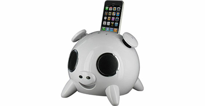 Big Pig iPod iPhone blanc