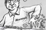Bill Gates et la Commission Européenne dessin