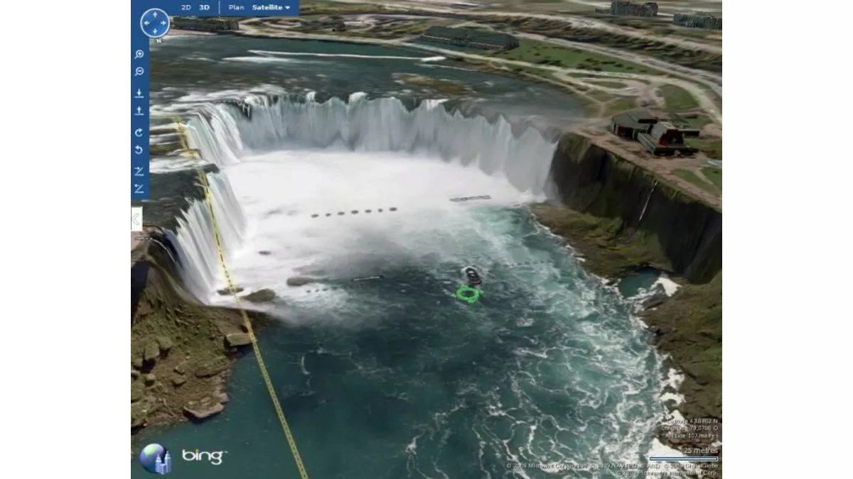 Bing Maps 3D : voyager à distance sur tout le globe