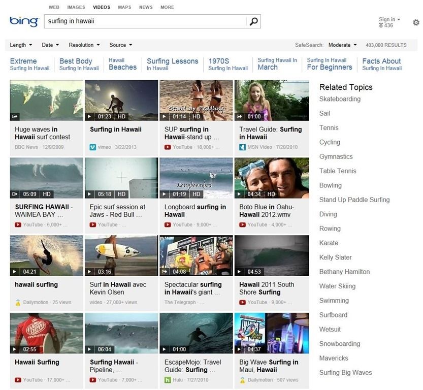 Bing-Videos