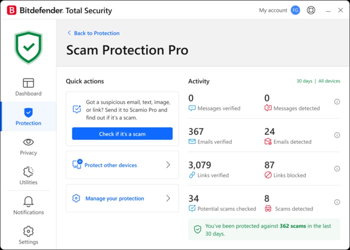 Bitdefender Scam Protection Pro