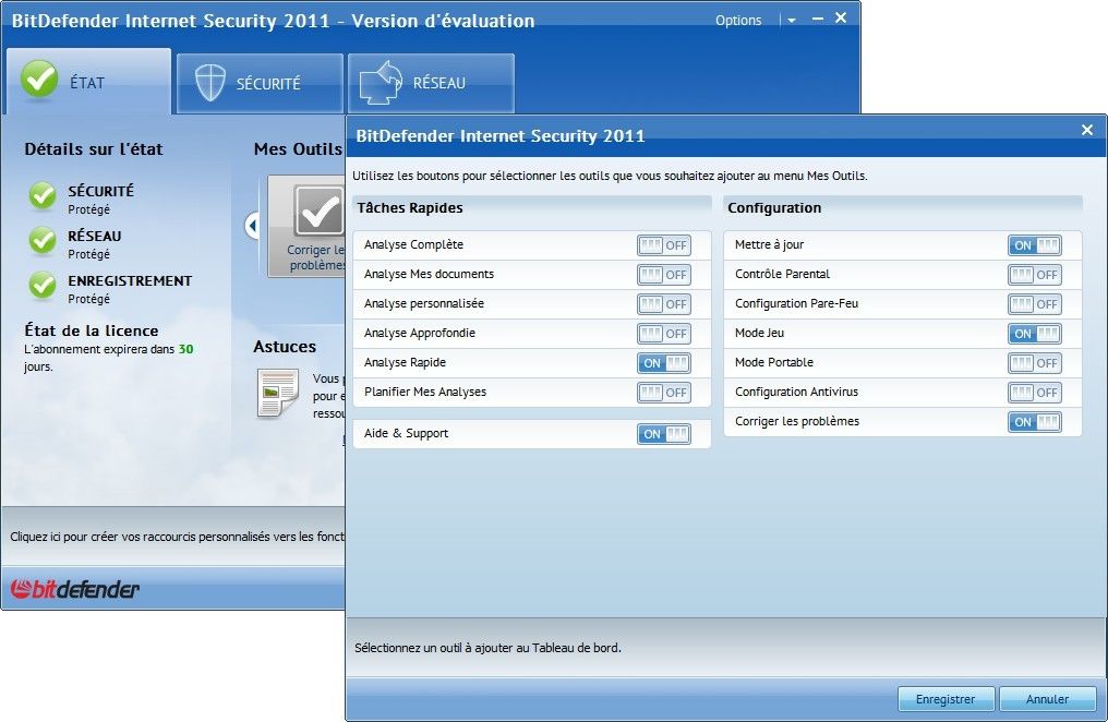 BitDefender Total Security 2011 screen 2