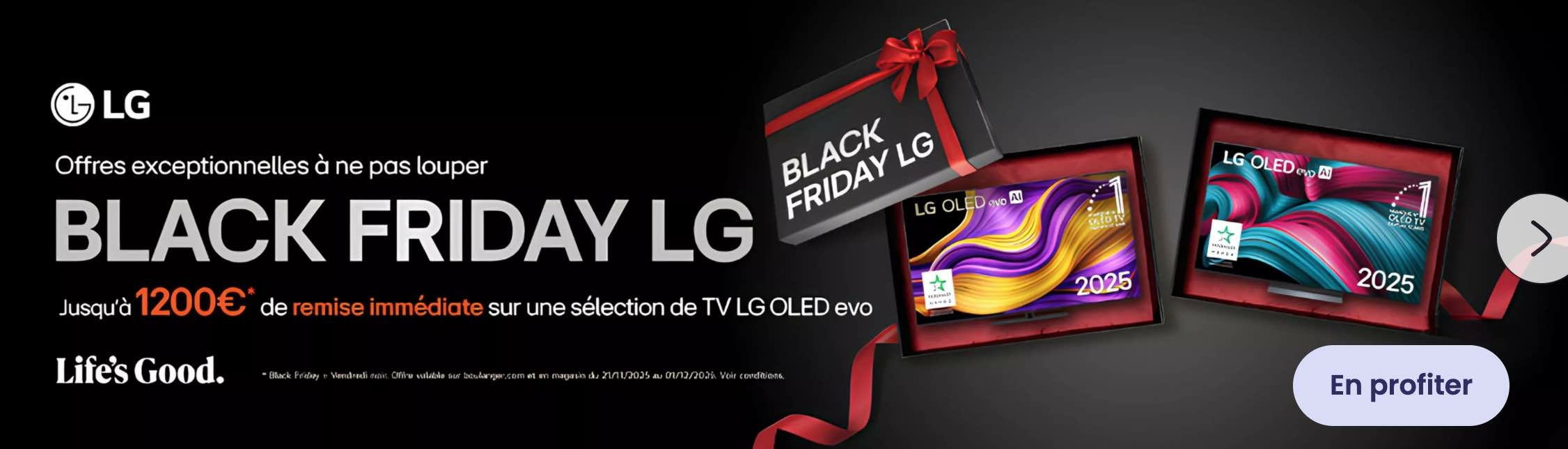 Black Friday Boulanger offres TV LG