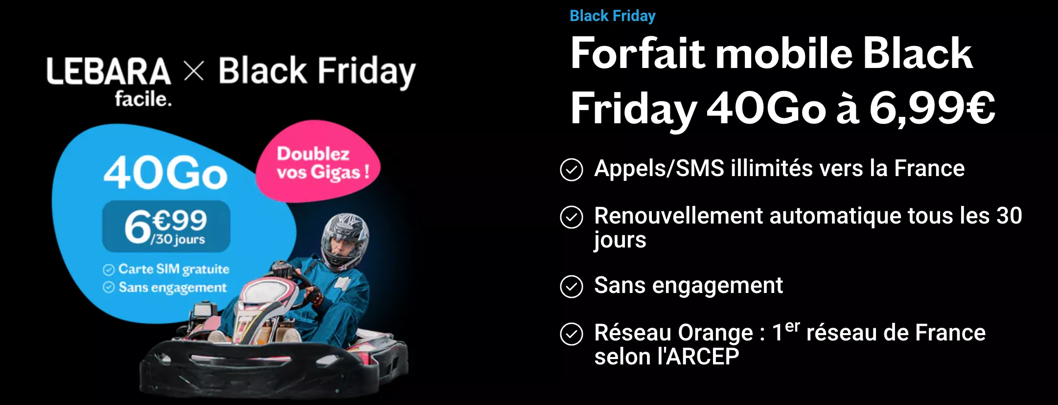 Forfait mobile 100 Go à moins de 10 € sur réseau Orange, vive le Black Friday