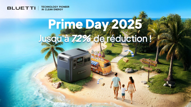 BLUETTI : jusqu'à 72% de remise pour le Prime Day !
